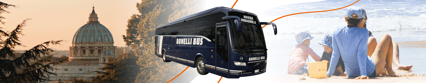 De Rome à Rimini en bus - Bonelli Bus