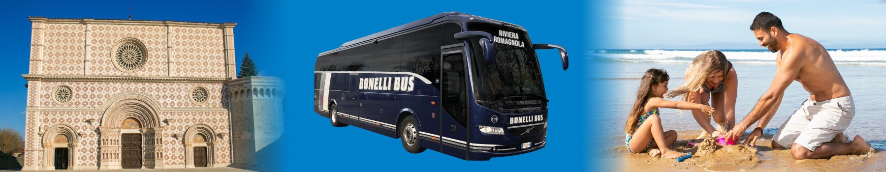 Pullman diretto e senza cambi dalla provincia di Rimini a L'Aquila | Bonelli Bus